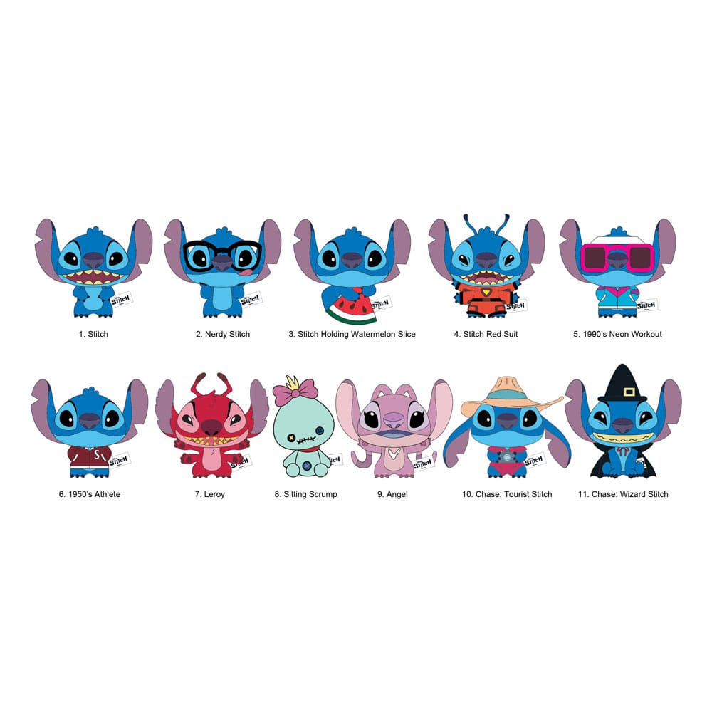 Lilo & Stitch Plush Bag Clips Stitch Display (24) Monogram Int.