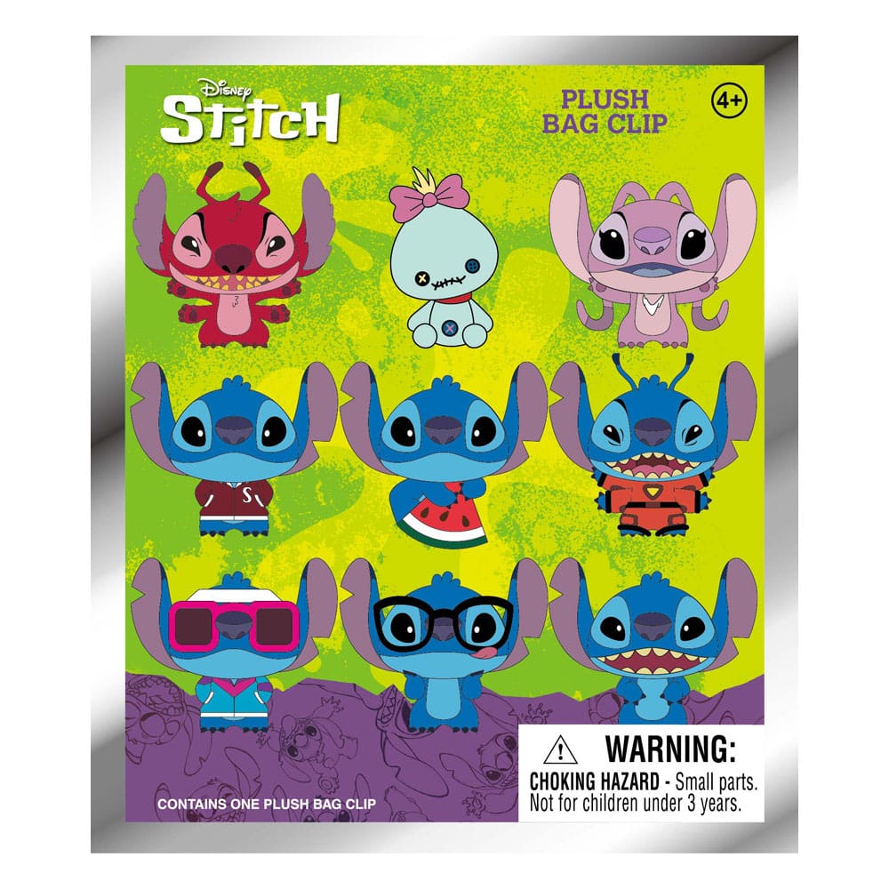 Lilo & Stitch Plush Bag Clips Stitch Display (24) Monogram Int.