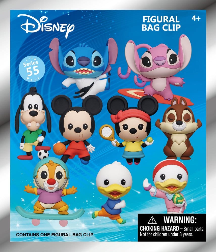 Disney Sports 3D PVC Bag Clips Series 55 Blind Bag Display (24)