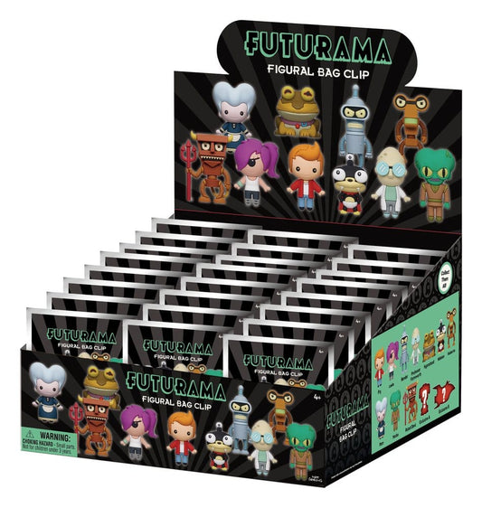 Futurama 3D Foam Bag Clips Series 1 Display (24) Monogram Int.