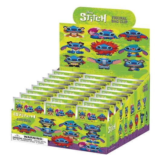 Lilo & Stitch 3D PVC Bag Clips Series 1 Stitch in costume Display (24)