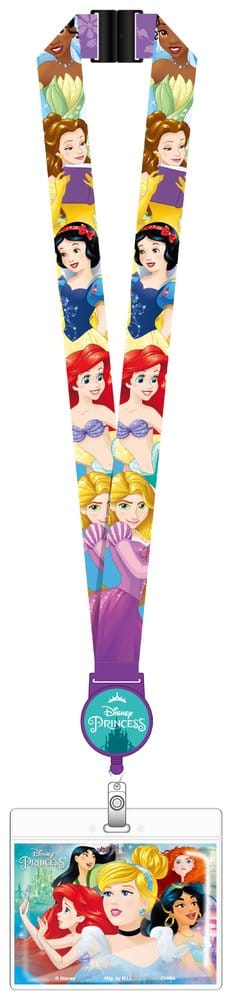 Disney Princess Deluxe Lanyard with Card Holder Retractable Monogram Int.