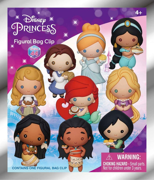 Disney 3D PVC Bag Clips Princess with Food Serie 44 Display (24)