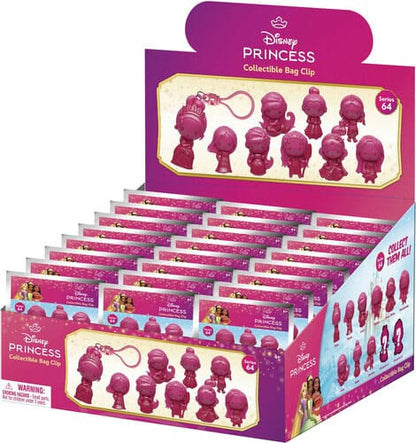 Disney Create your World 3D PVC Bag Clip Princess Series 64 Display (24) Monogram Int.
