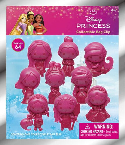 Disney Create your World 3D PVC Bag Clip Princess Series 64 Display (24) Monogram Int.