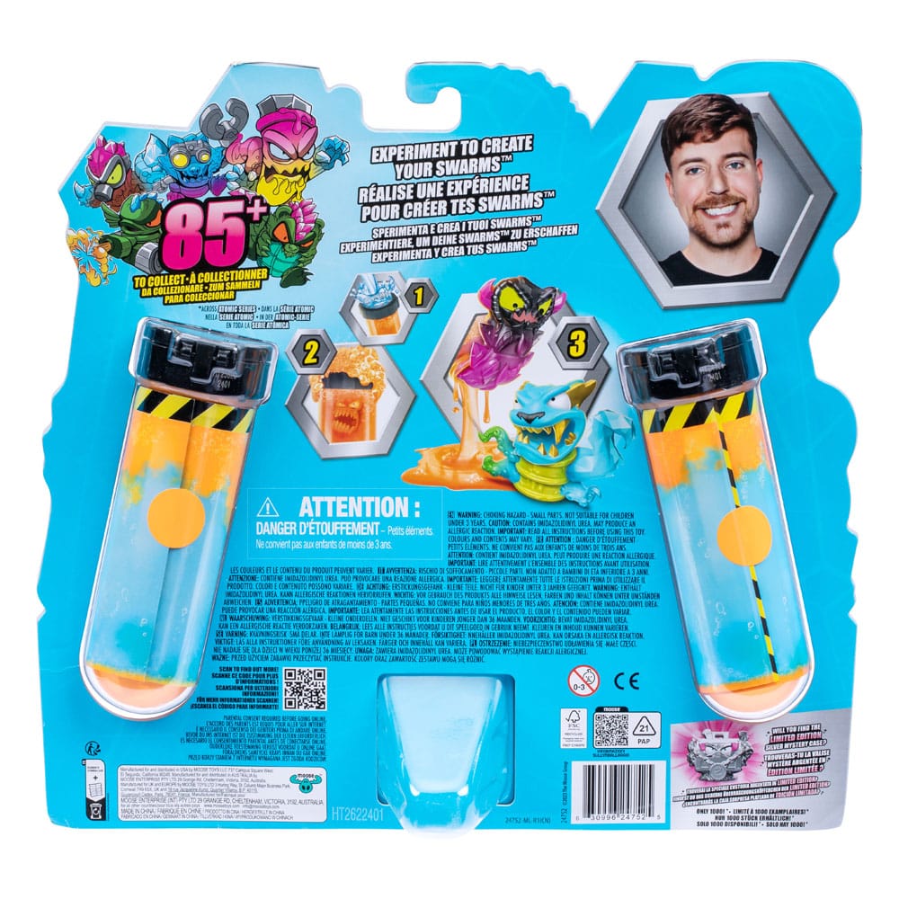 Mr. Beast Lab Swarms Mini Figures 12-pack Mega Lab 4 3 cm Assortment (4)