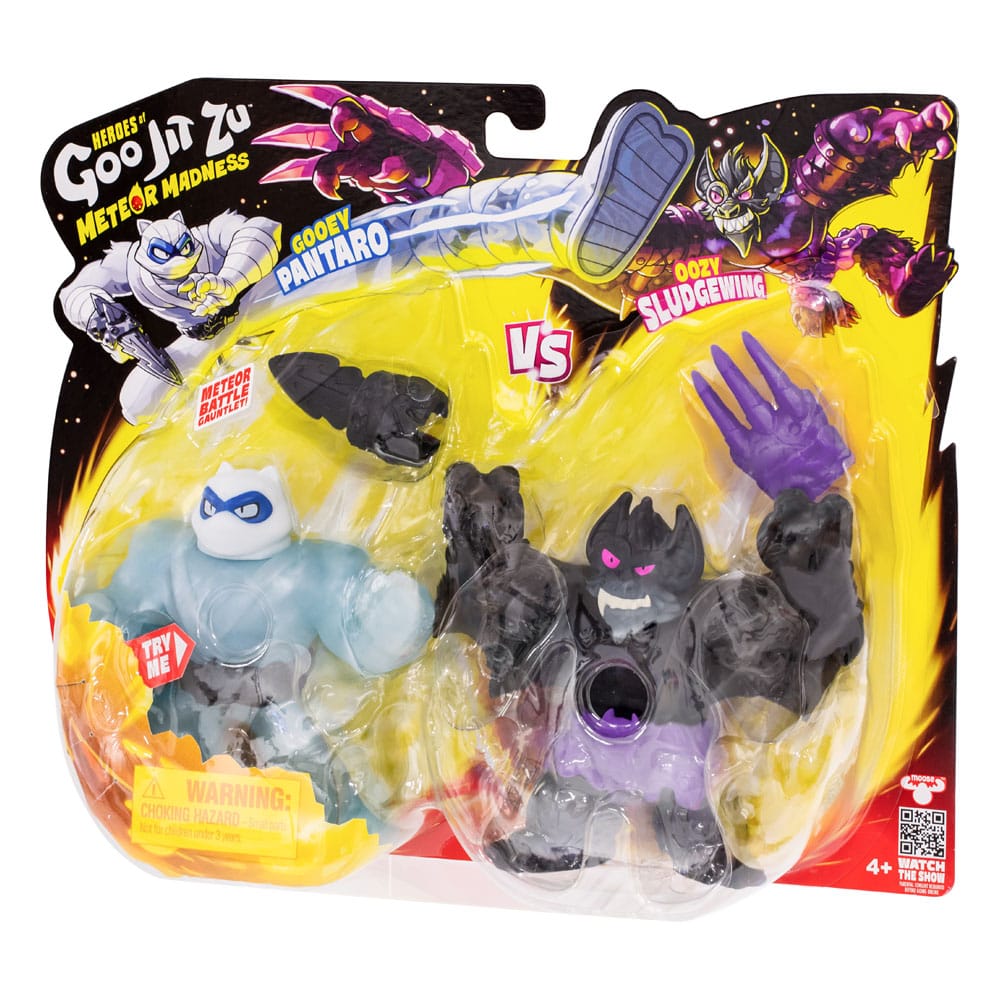 Heroes of Goo Jit Zu Meteor Madness Stretch Figures 2-Pack Pantaro vs. Sludgewing 12 cm