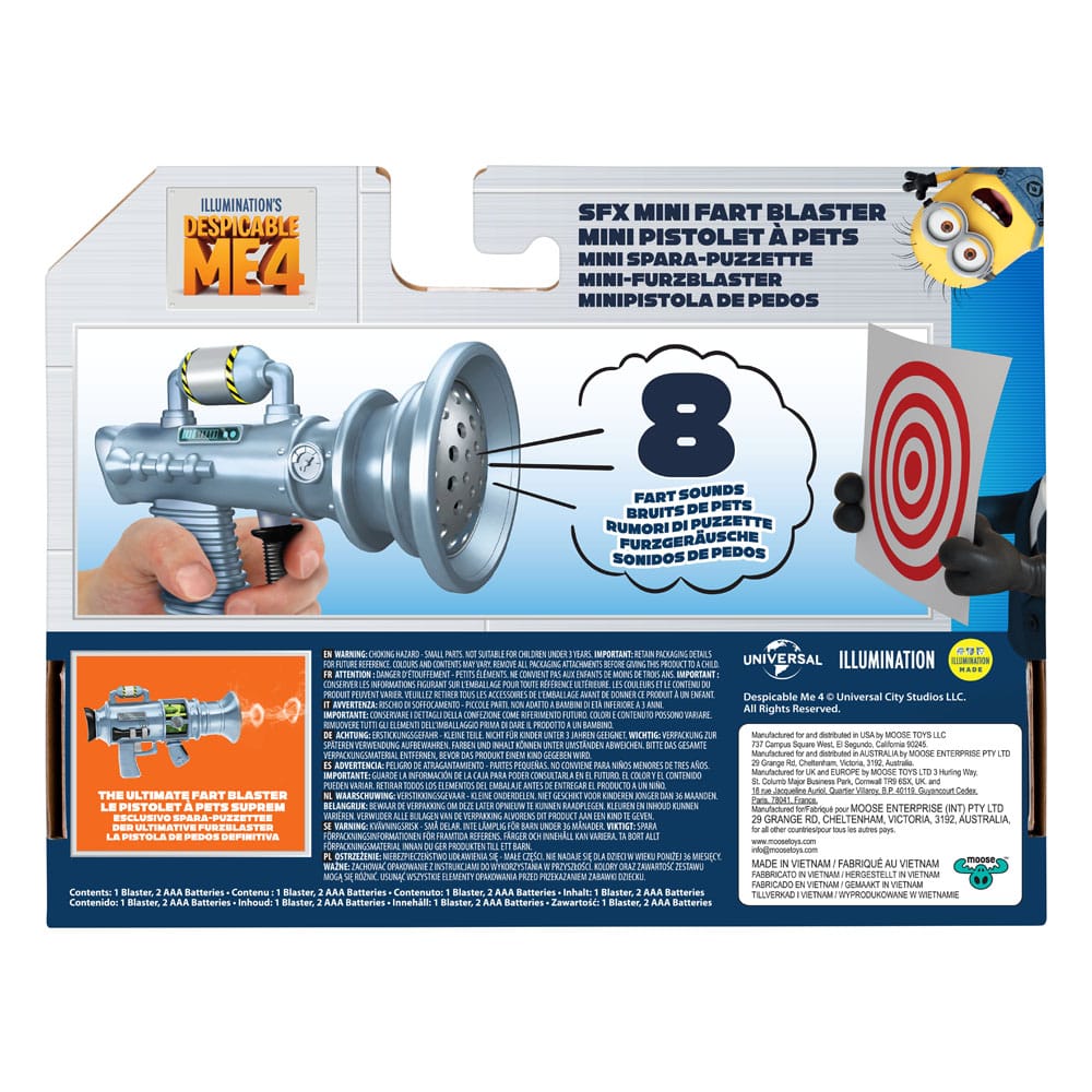 Despicable Me 4 Roleplay Replica Fartblaster Mini Action toys