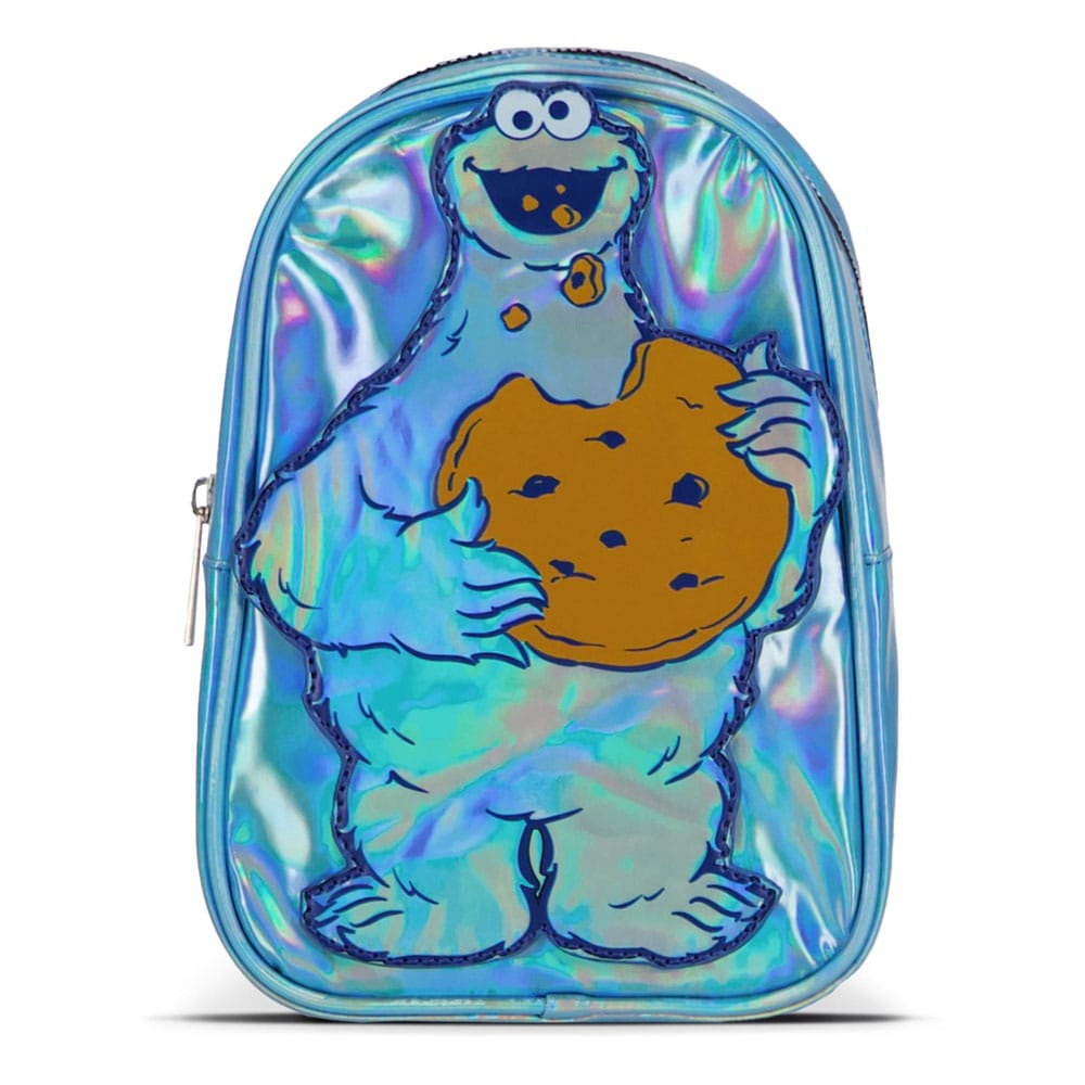 Sesame Street Mini Backpack Cookie Monster Shiny Difuzed