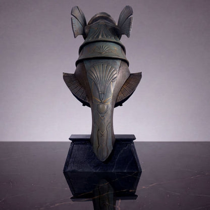 Stargate Desktop Replica Helmet Replica Horus Guard Helmet 15 cm