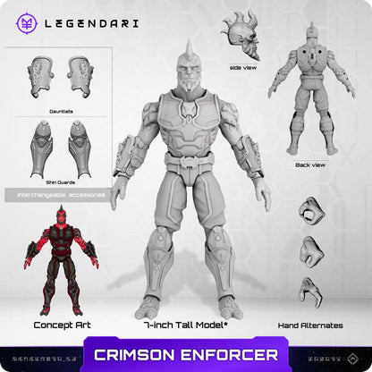 Legendari Actionfigur 1/10 Crimson Enforcer 18 cm MetaTravelers