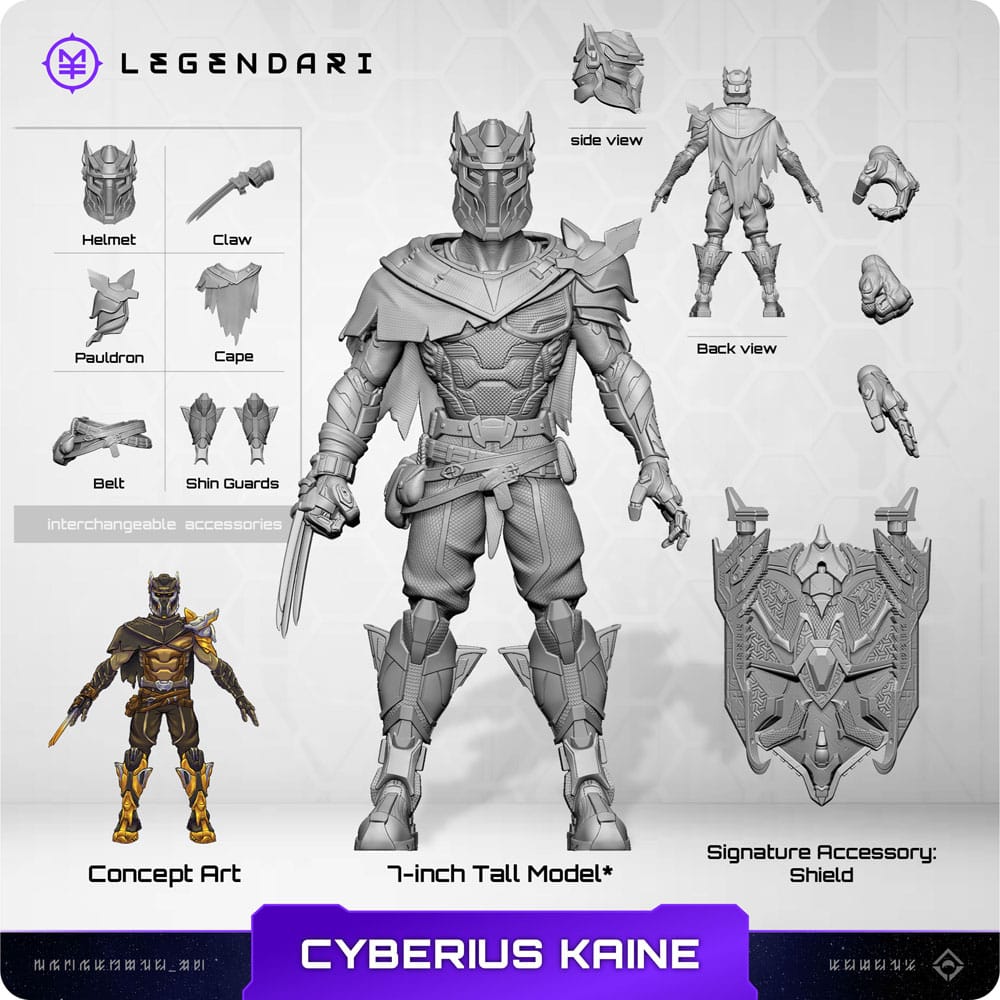 Legendari Actionfigur 1/10 Cyberius Kaine 18 cm MetaTravelers