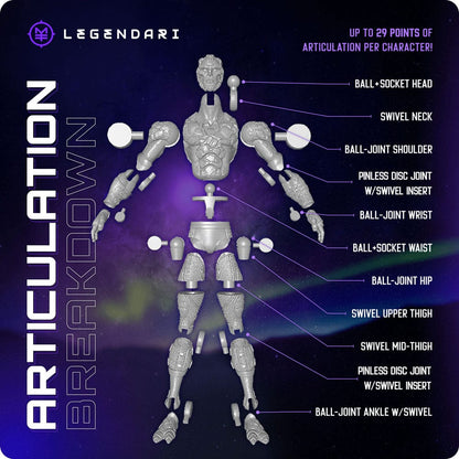 Legendari Actionfigur 1/10 Kael Darkhelm 18 cm MetaTravelers