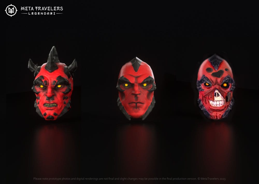 Legendari Accessory Pack Nibiru Villains Head Pack MetaTravelers
