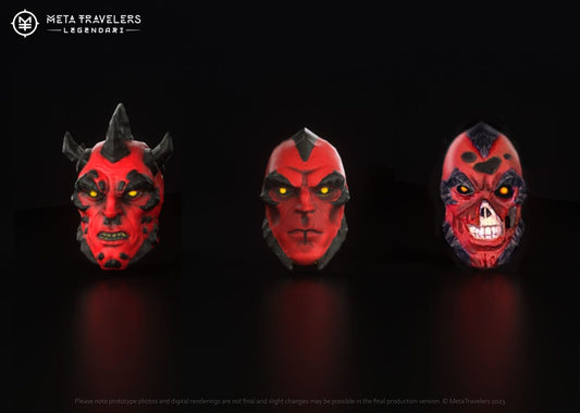 Legendari Accessory Pack Nibiru Villains Head Pack MetaTravelers