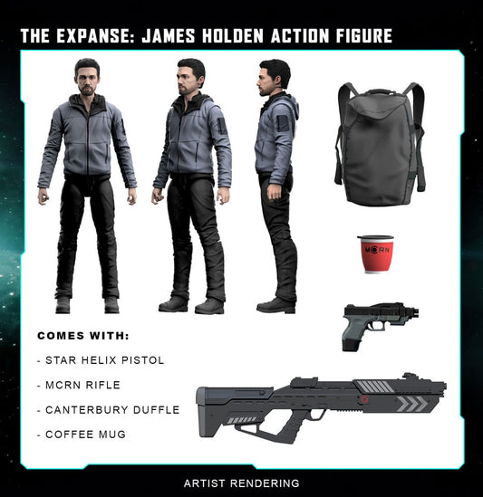 The Expanse Action Figure James Holden 20 cm Nacelle Consumer Products