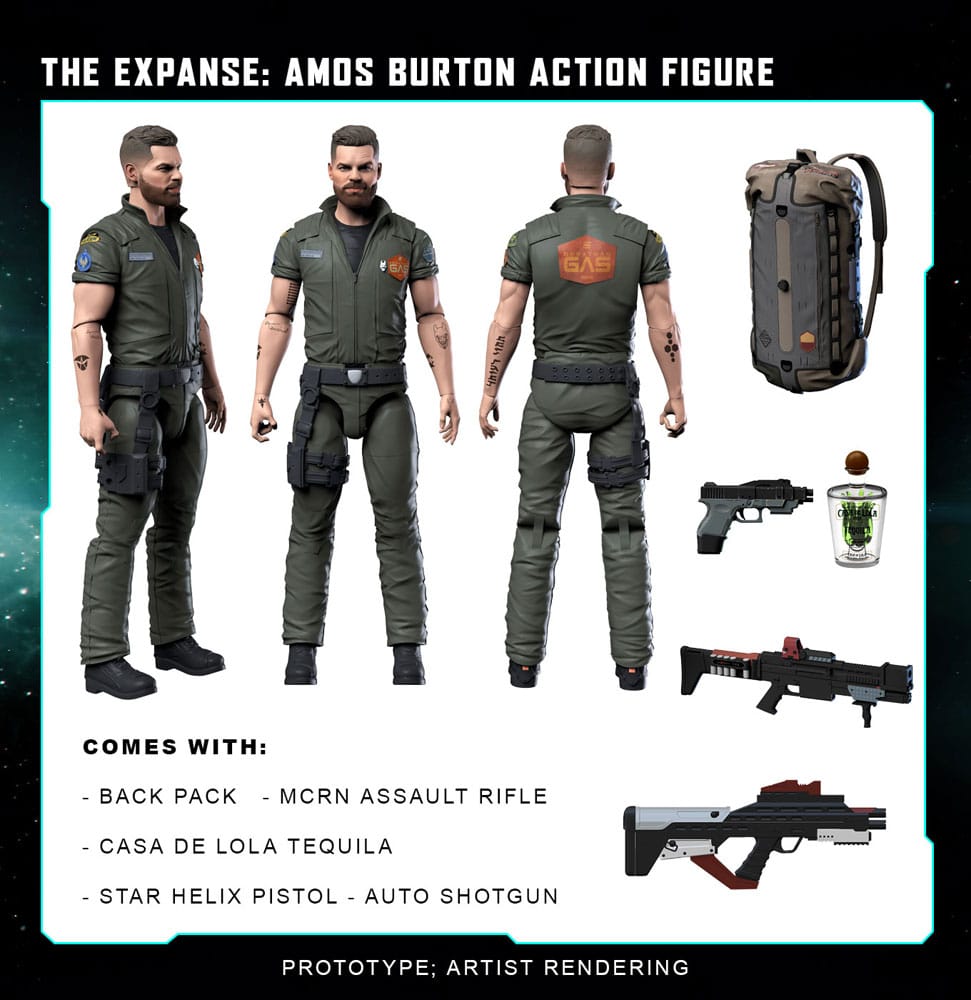 The Expanse Action Figure Amos Burton 20 cm Nacelle Consumer Products