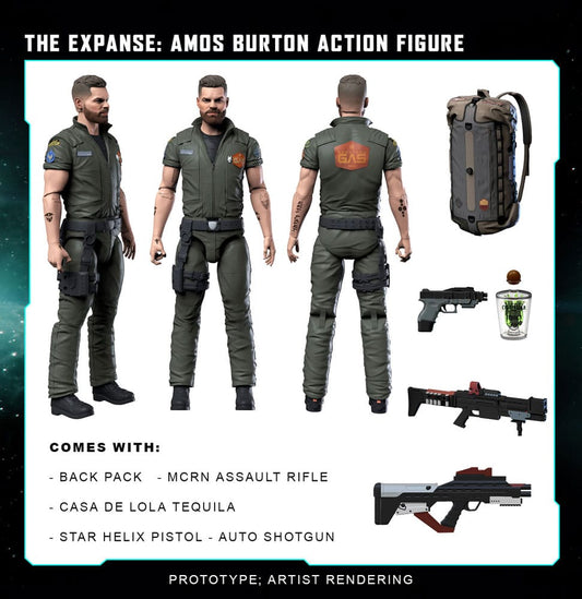 The Expanse Action Figure Amos Burton 20 cm Nacelle Consumer Products