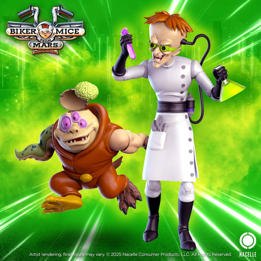 Biker Mice From Mars Action Figure Karbunkle & Fred The Mutant 23 cm Nacelle Consumer Products