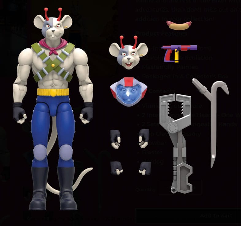 Biker Mice From Mars Action Figure Vinnie 17 cm Action figures