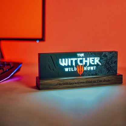 The Witcher LED-Light Wild Hunt Logo 22 cm Neamedia Icons