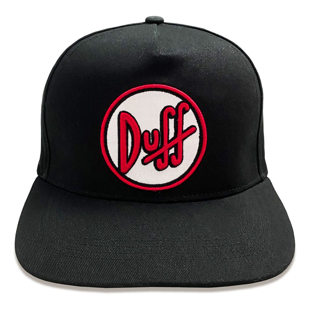 Simpsons Curved Bill Duff Logo Beanies & Caps