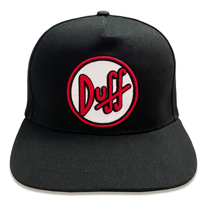Simpsons Curved Bill Duff Logo Beanies & Caps