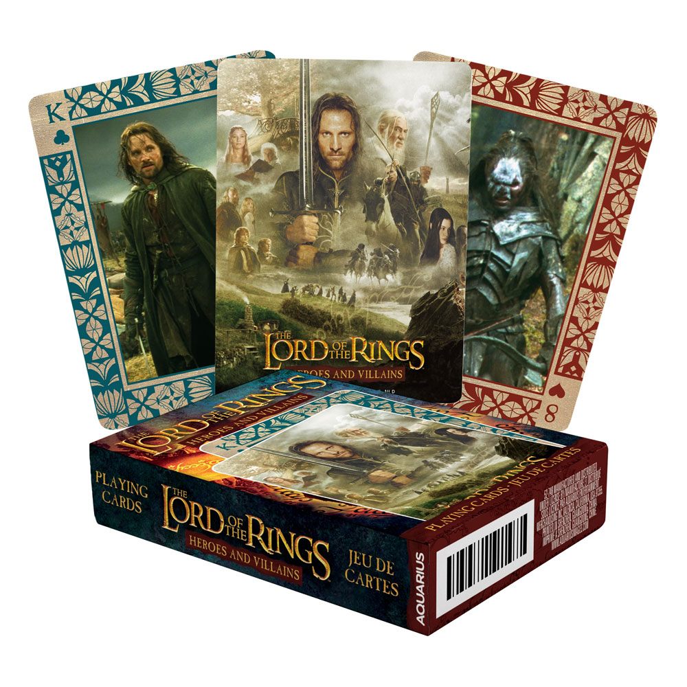 Lord of the Rings Playing Cards Heroes and Villains Aquarius