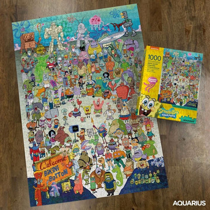 SpongeBob Jigsaw Puzzle Cast (1000 pieces) Aquarius