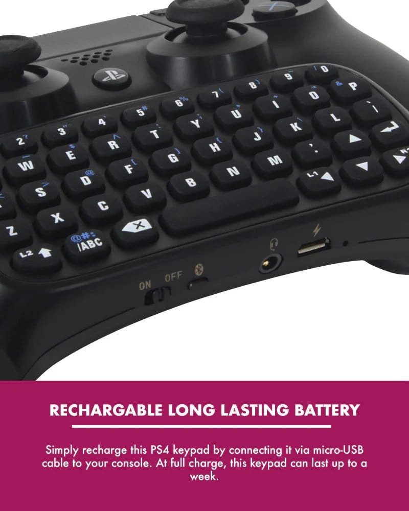 PlayStation 4 Mini Keyboard / Chatpad Bluetooth Wireless