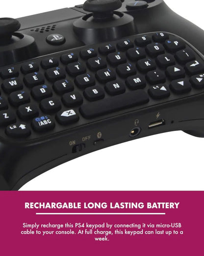 PlayStation 4 Mini Keyboard / Chatpad Bluetooth Wireless