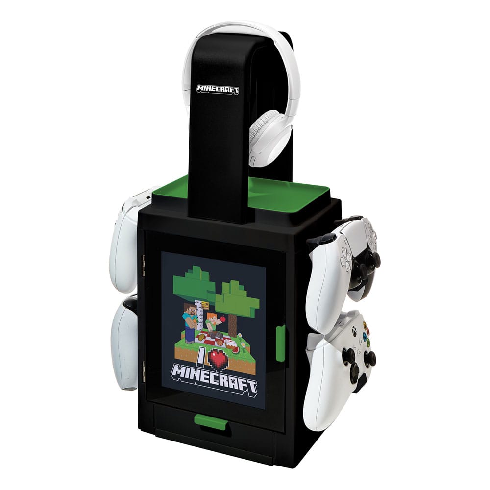 Minecraft Gaming Locker with lightening Adapters