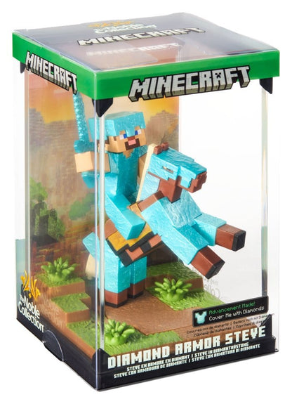 Minecraft Figure Diorama Diamond Armor Steve and Horse 18 cm