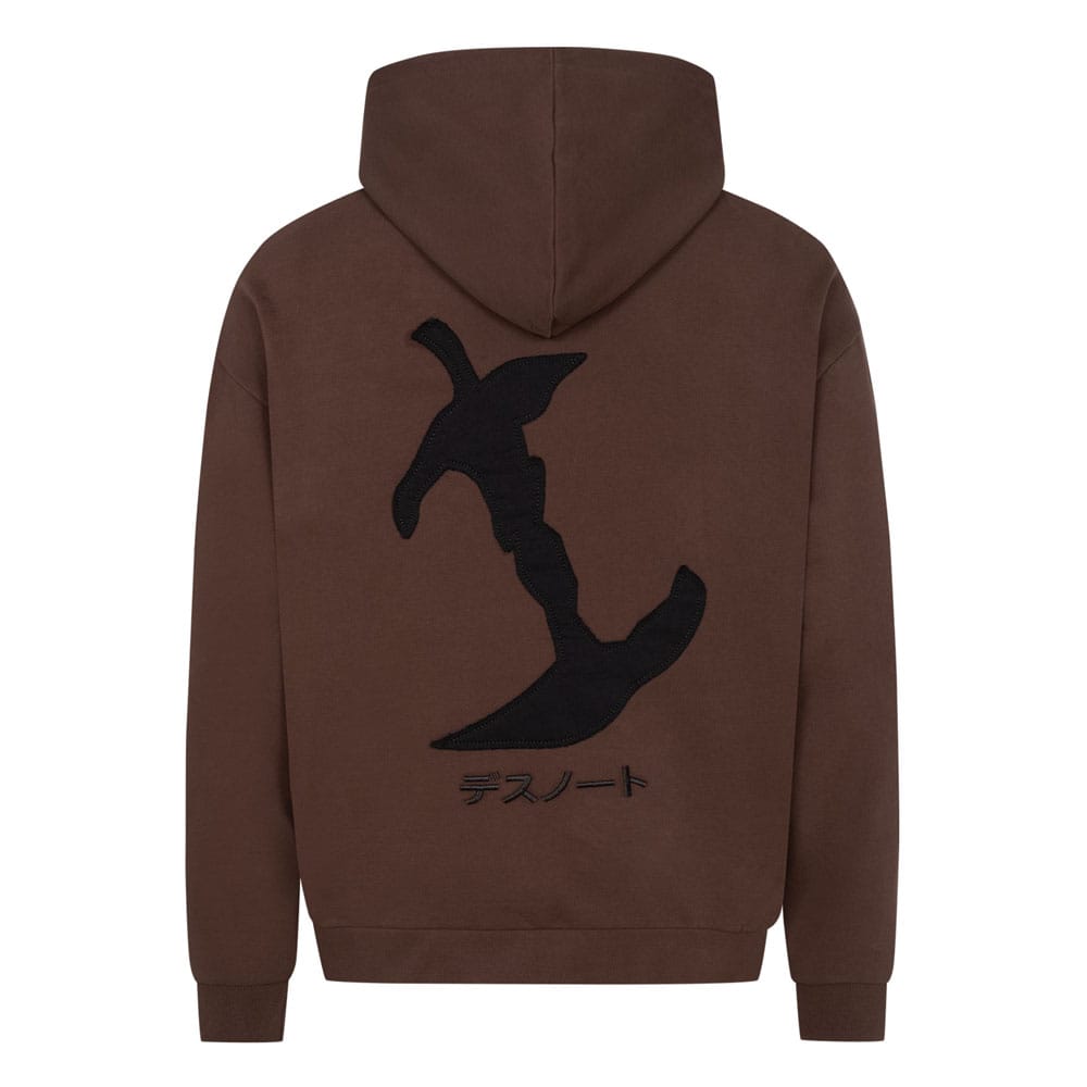 Death Note Hooded Sweater Graphic Brown Size M