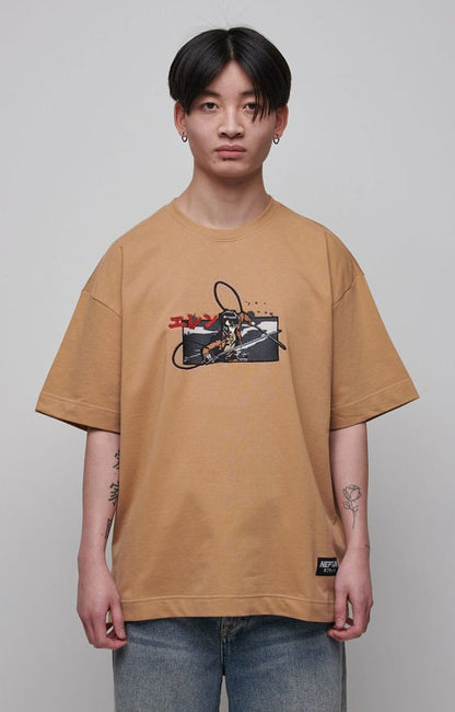 Attack on Titan T-Shirt Graphic Beige