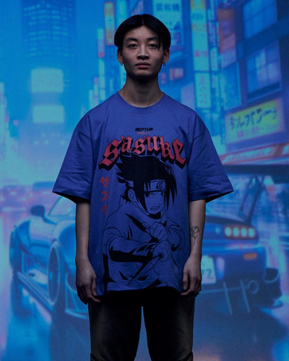 Naruto Shippuden T-Shirt Graphic Sasuke Size S
