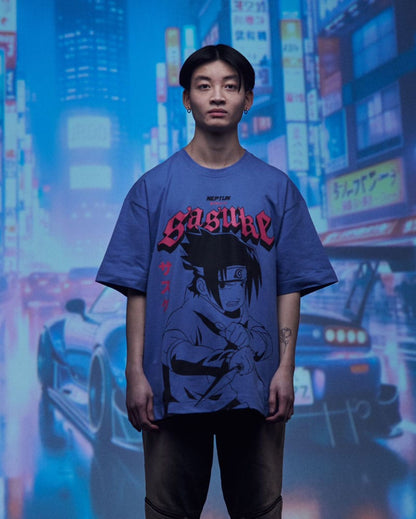 Naruto Shippuden T-Shirt Graphic Sasuke Size XL