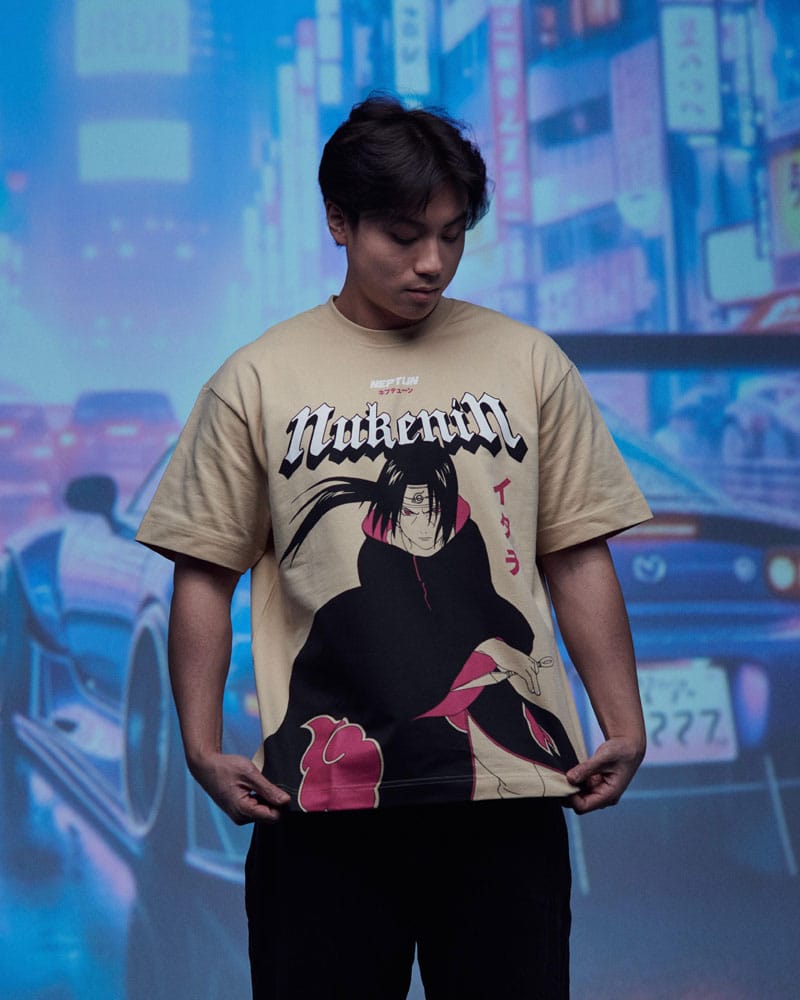 Naruto Shippuden T-Shirt Graphic Itachi Size L