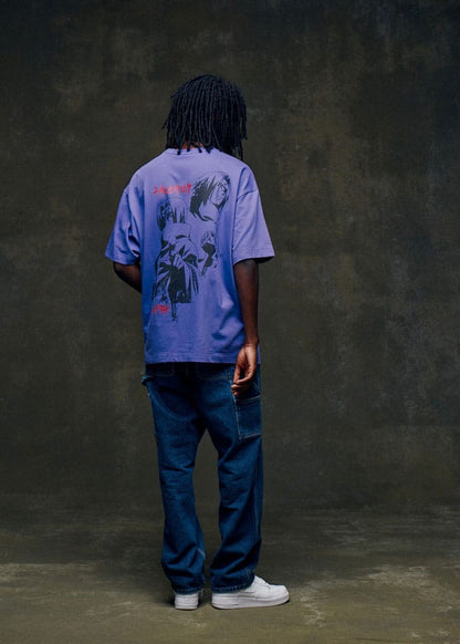 Naruto Shippuden T-Shirt Graphic Purple Size S