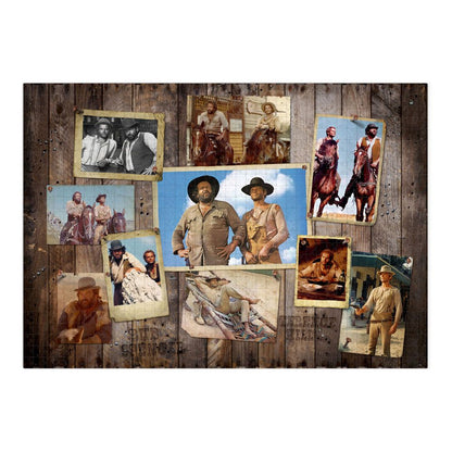 Bud Spencer & Terence Hill Jigsaw Puzzle Western Photo Wall (1000 pieces) Oakie Doakie Games