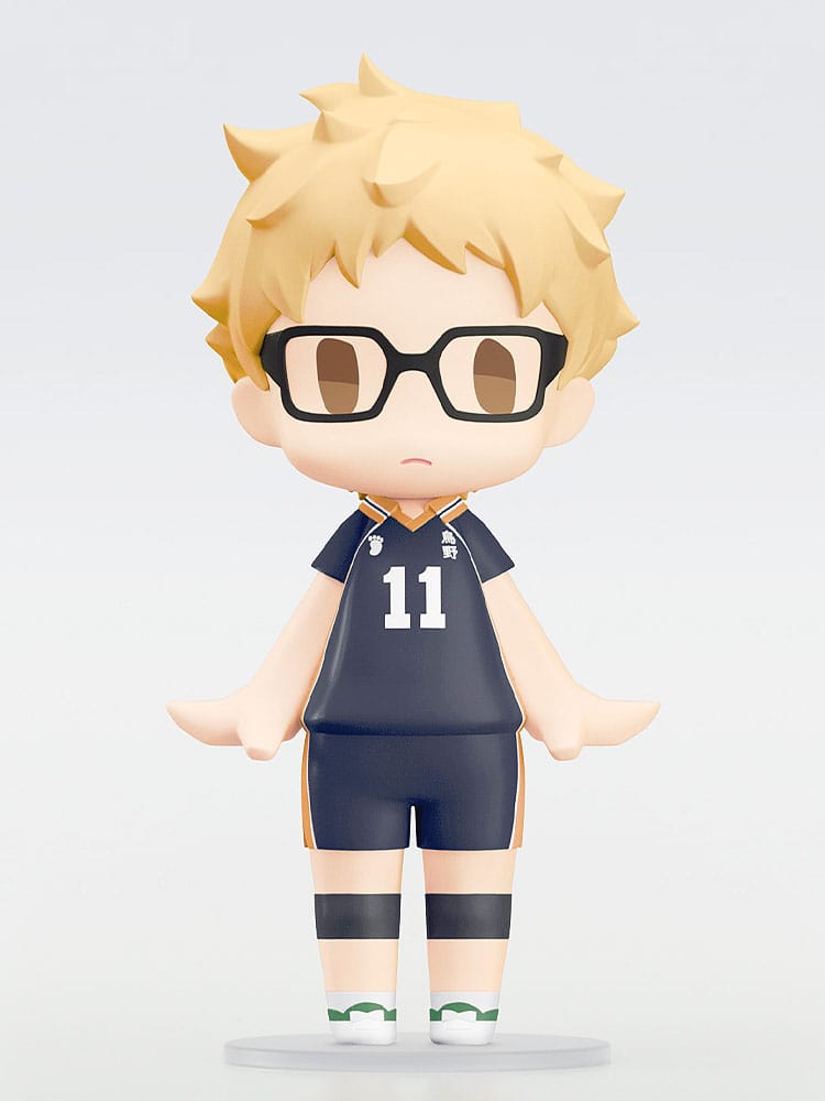 Haikyu!! HELLO! GOOD SMILE Action Figure Kei Tsukishima 10 cm