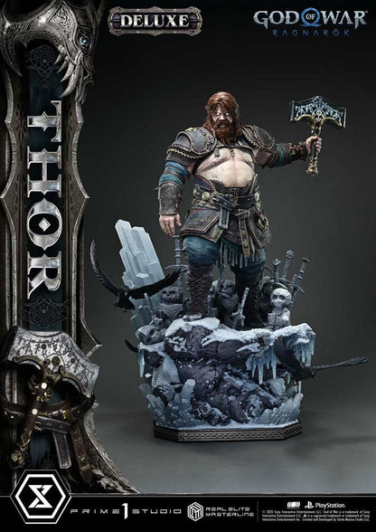God of War: Ragnarök Real Elite Masterline Series Statue 1/3 Thor Deluxe Version 105 cm Prime 1 Studio