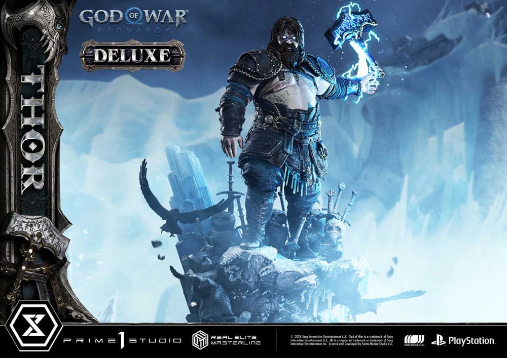 God of War: Ragnarök Real Elite Masterline Series Statue 1/3 Thor Deluxe Version 105 cm Prime 1 Studio