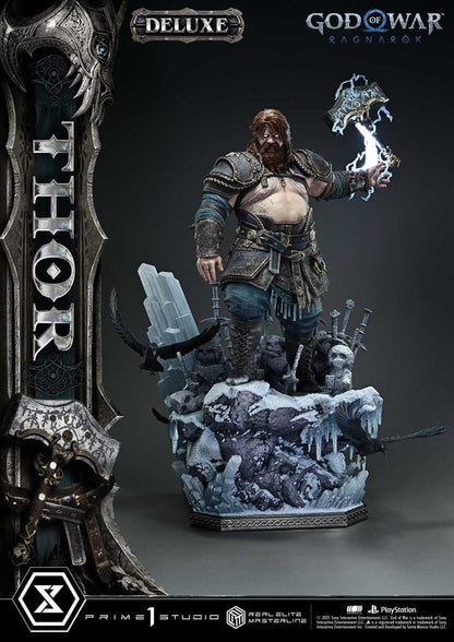 God of War: Ragnarök Real Elite Masterline Series Statue 1/3 Thor Deluxe Version 105 cm Prime 1 Studio