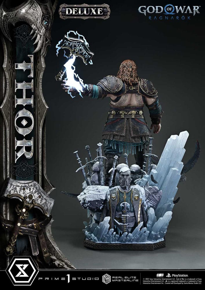 God of War: Ragnarök Real Elite Masterline Series Statue 1/3 Thor Deluxe Version 105 cm Prime 1 Studio