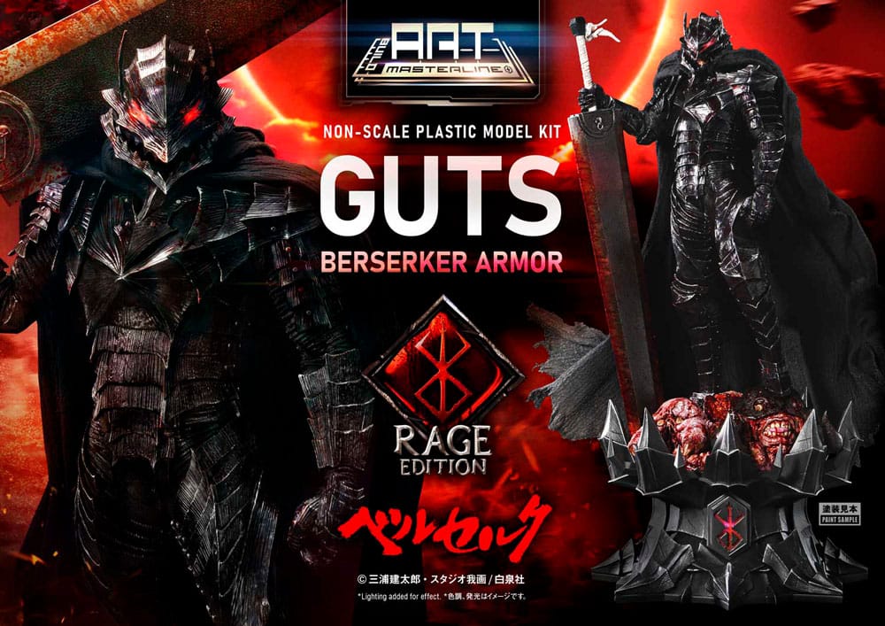 Berserk Plastic Build Art Masterline Model Kit Guts Berserker Armor Rage 30 cm Prime 1 Studio