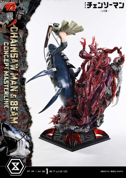 Chainsaw Man Concept Masterline Series Statue 1/6 Chainsaw Man & Beam Bonus Version 73 cm