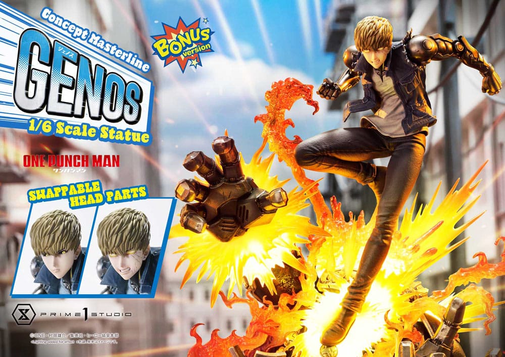 One Punch Man Concept Masterline Series Statue 1/6 Genos Bonus Ver. 33 cm