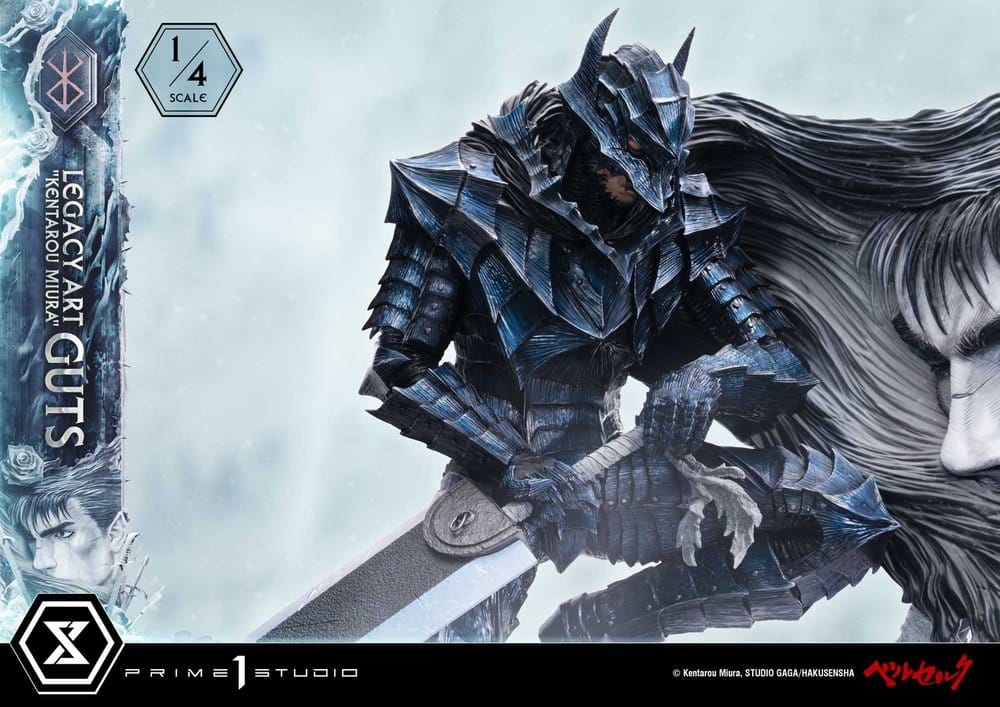 Berserk Legacy Art "Kentarou Miura" Statue 1/4 Guts 74 cm