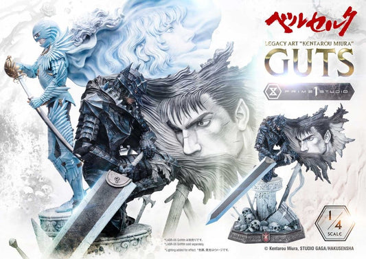 Berserk Legacy Art "Kentarou Miura" Statue 1/4 Guts Bonus Version 74 cm